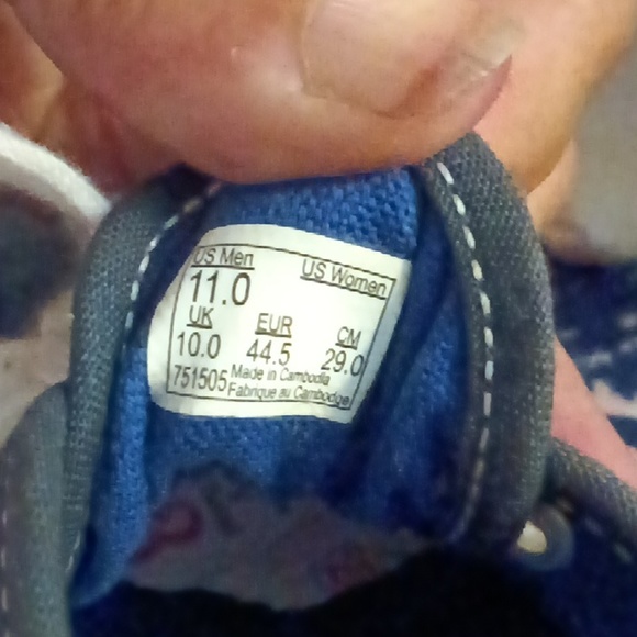 Mens Vans Lace up size Sz 11 Dark Blue - Picture 6 of 8